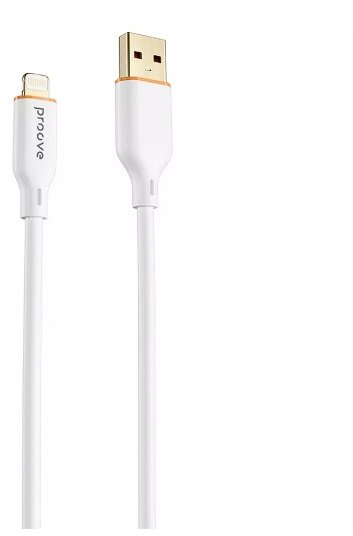 Акція на Proove Usb Cable to Lightning Jelly Silicone 2.4A 1m White від Y.UA