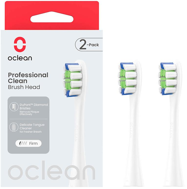 

Насадка для щетки Oclean P1C1 W02 Professional Clean Brush Head White (2 шт) (6970810553765)