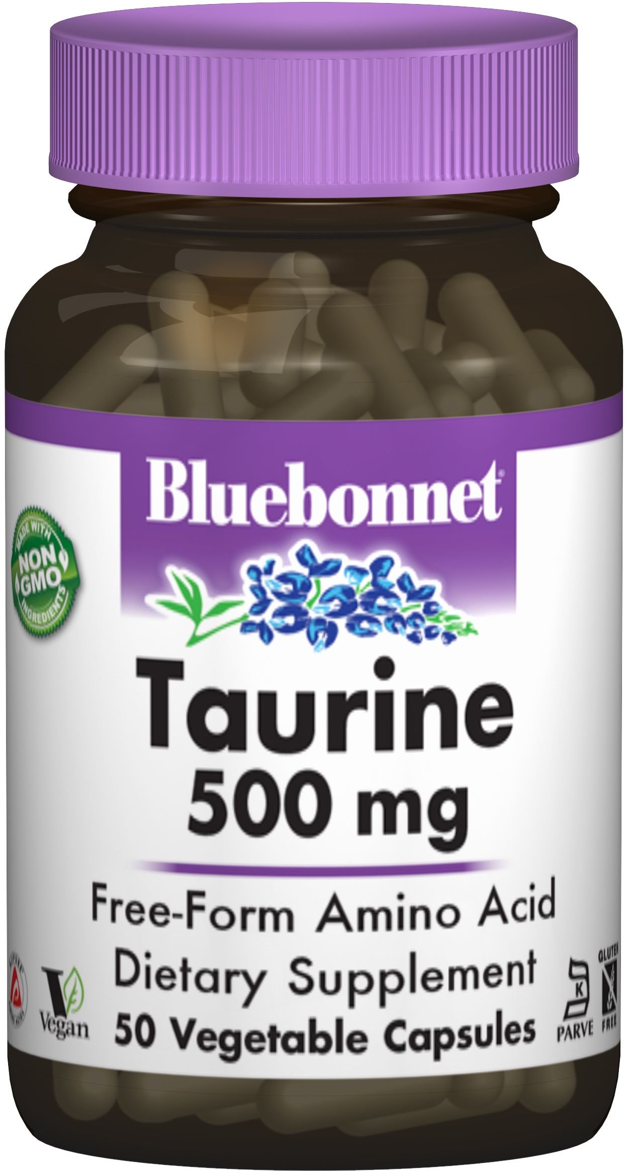 

Bluebonnet Nutrition Taurine, 500 mg, 50 Vegetable Capsules (BLB0084)