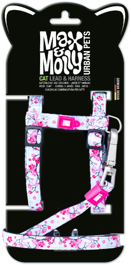 Акція на Поводок и шлея Max & Molly Urban Pets Cat Harness/Leash Set - Cherry Bloom/1 Size (4255636802160) від Stylus