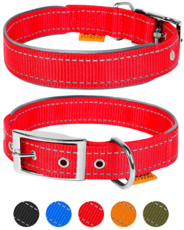 Акція на Ошейник Collar Dog Extremе нейлон двойной ш 40 м, д 60-72 см со светоотражающей вставкой, красный (64543) від Stylus
