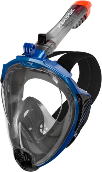 Акція на Полнолицевая маска Aqua Speed Drift 9930 черный, синий Уни S/M (249-10) від Stylus