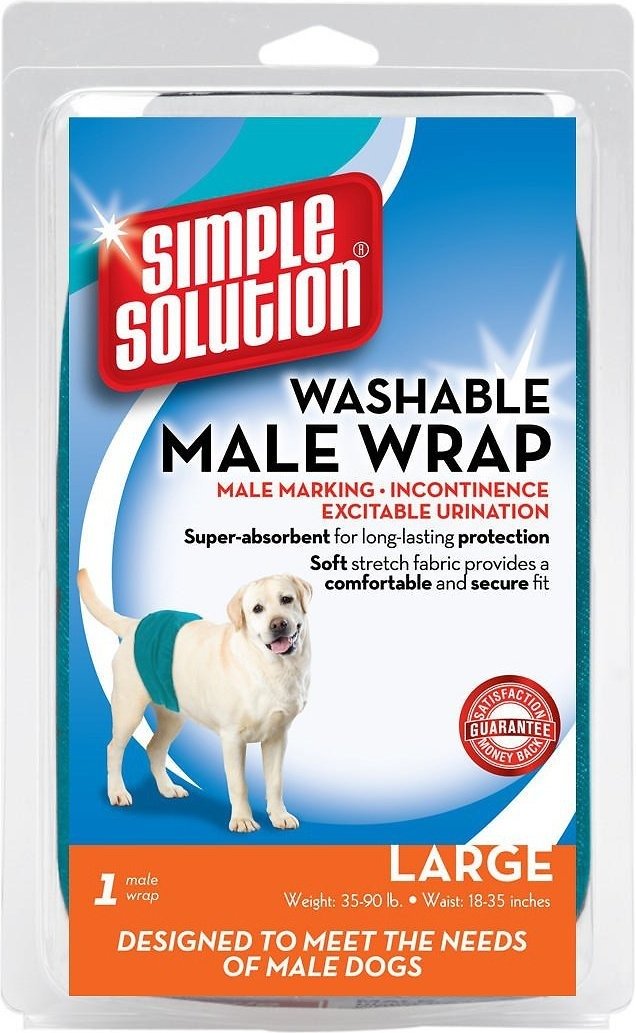 Акція на Гигиеническая подкладка-протектор Simple Solution Ss Washable Male Wrap Large для кобелей большая 6 р (ss11242) від Stylus