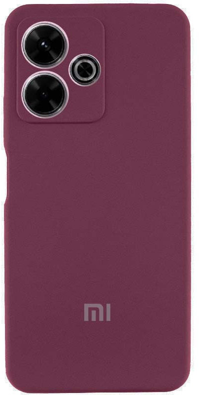 

Lakshmi Premium Silicone Case з Logo Full Camera Plum for Xiaomi Redmi 13 4G / Poco M6 4G