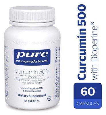 Акція на Pure Encapsulations Curcumin with Bioperine® 500 mg 60 caps Куркумин с биоперином (PE-01073) від Stylus