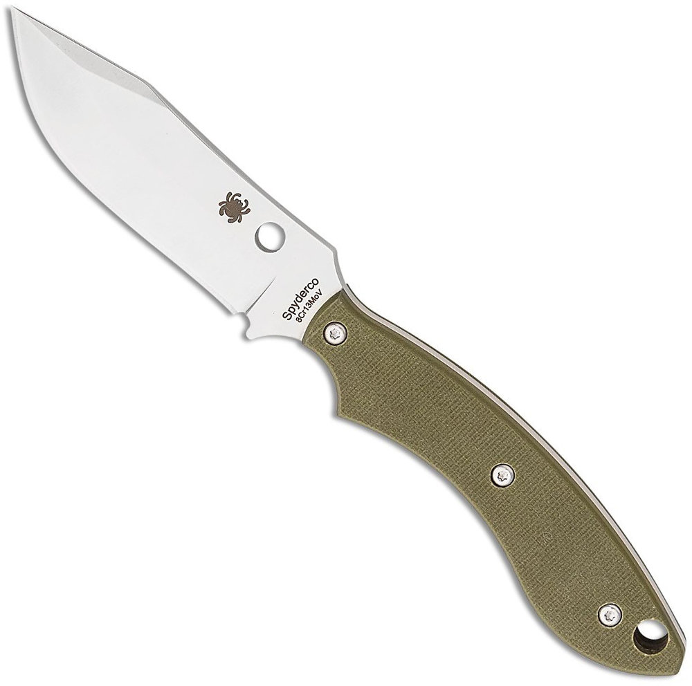 Акція на Spyderco Stok Bowie 8Cr13MoV G-10 w/ sheath green (87.16.27) від Stylus