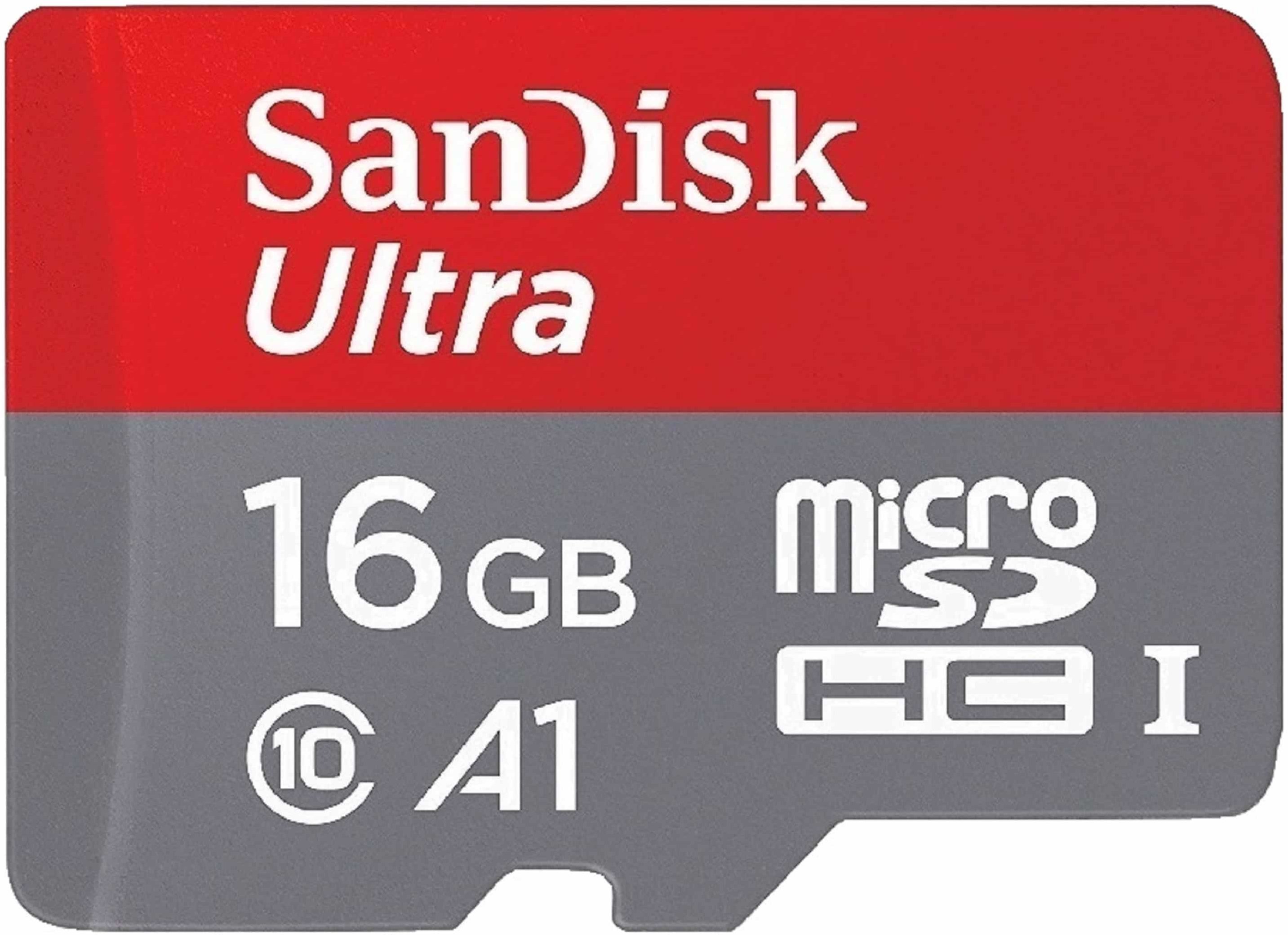 

SanDisk 16GB microSDHC Class 10 UHS-I A1 Ultra (SDSQUAR-016G-GN6MN)