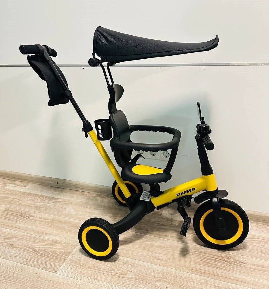 Акція на Велосипед Tri-cycle 6в1 Cruiser Versa Yellow від Stylus