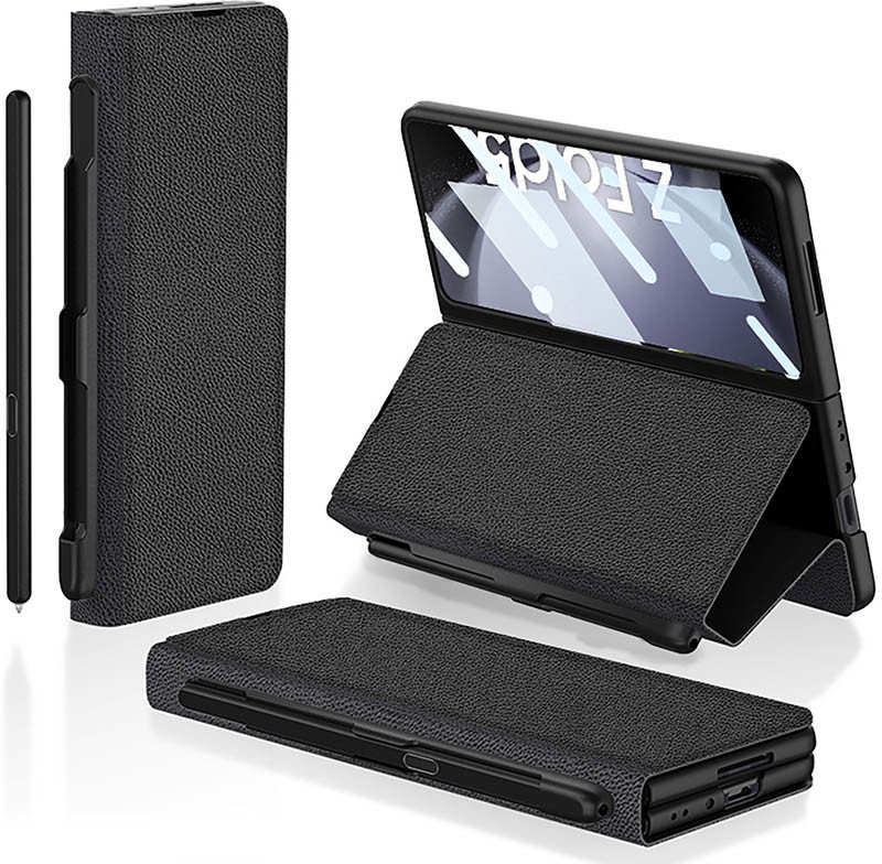 

Gkk Leather Wallet with Slot Pen Black для Samsung F946 Galaxy Fold 5
