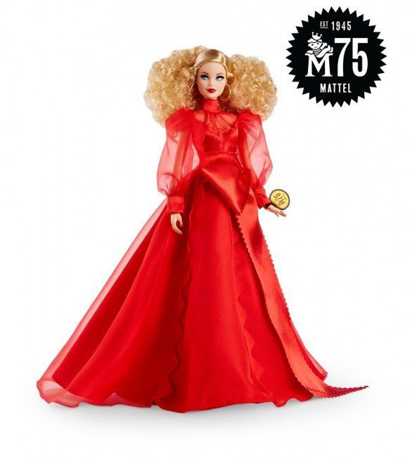 

Коллекционная кукла 75-летие Mattel Barbie