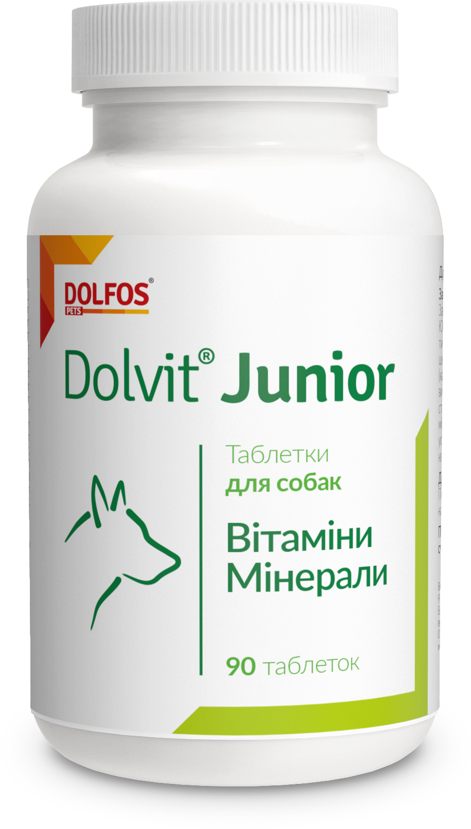 

Вітамінно-мінеральний комплекс Dolfos Dolvit Junior для собак 90 табл. (127-90)