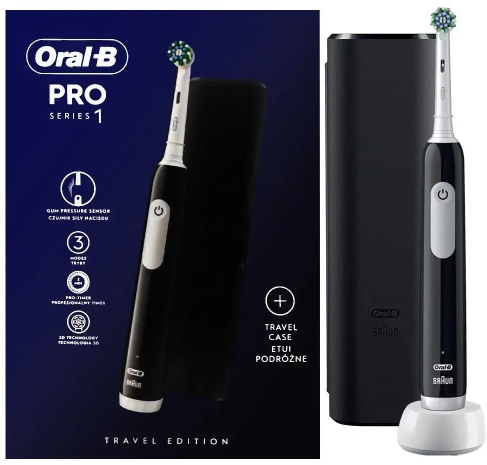 Акція на Braun Oral-B PRO1 D305.513.3 Black від Y.UA