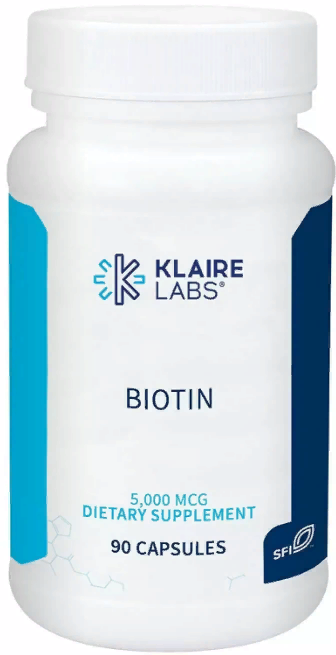 

Klaire Labs Biotin 5000 mcg Биотин 90 капсул