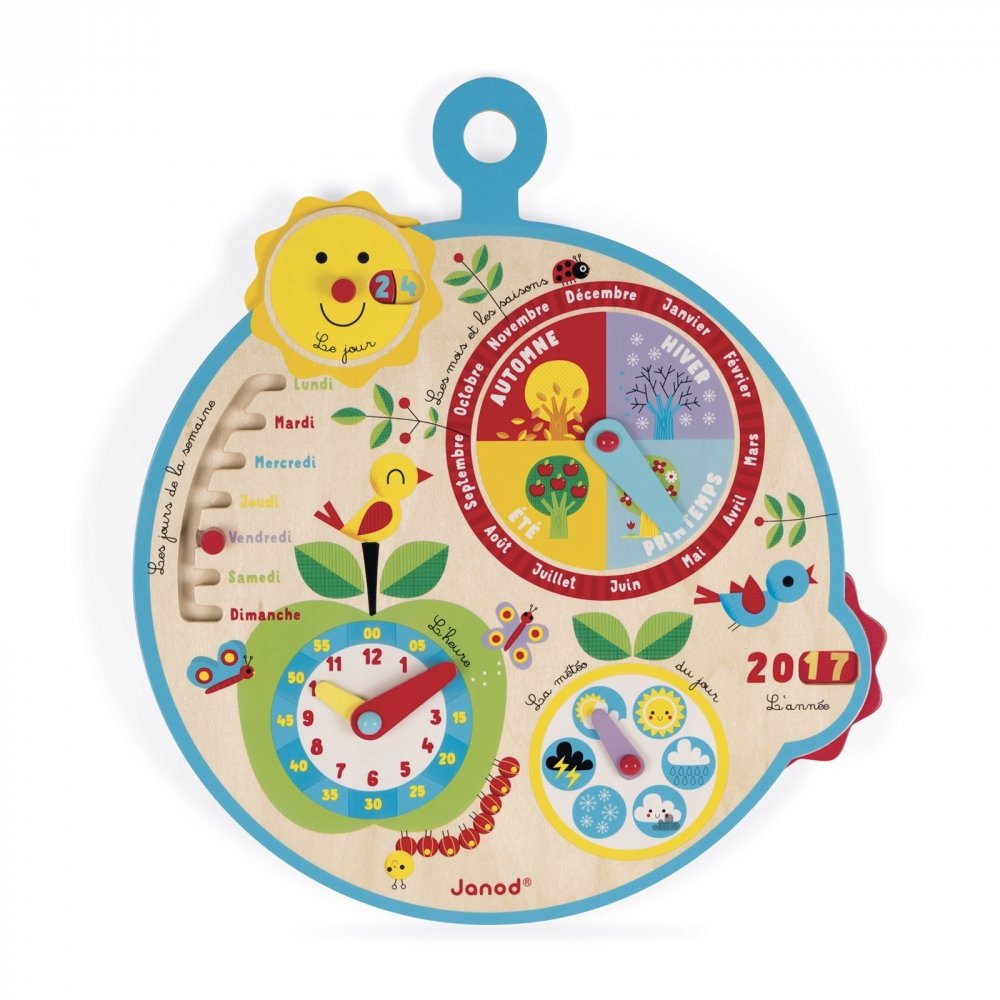 Акція на Развивающая игрушка Janod Календарь "Времена года" на английском языке (J09620) від Stylus