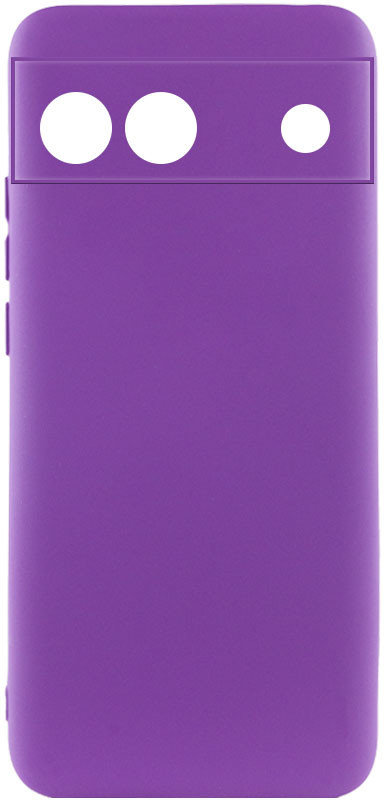 

Lakshmi Case Silicone Cover Full Camera Purple for Google Pixel 6a