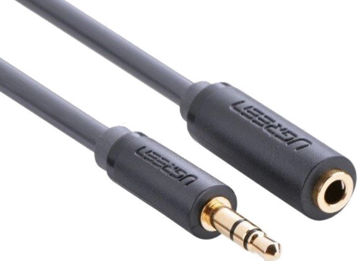 

Ugreen Audio Cable Aux 3.5mm F Jack 1m Grey (10782)