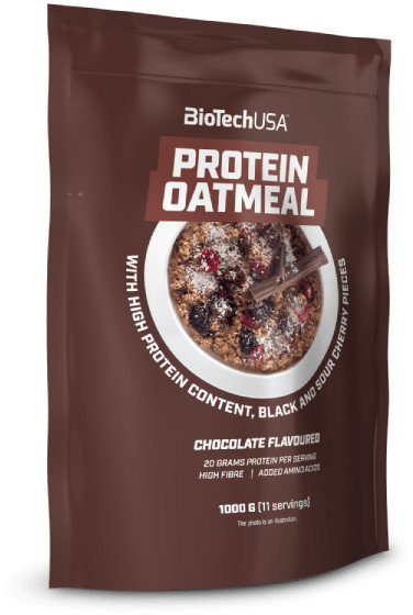 

Овсянка BiotechUSA Protein Oatmeal 1000 g /11 servings/ Chocolate Cherry