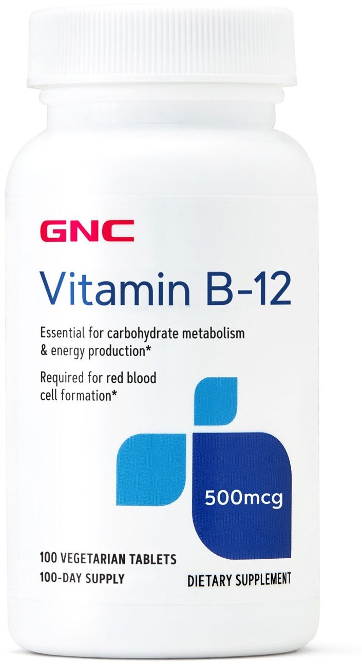 

Gnc Vitamin B12 500 mcg, 100 Tablets