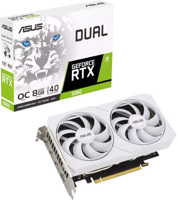 

Asus Nvidia GeForce DUAL-RTX3060-O8G-WHITE