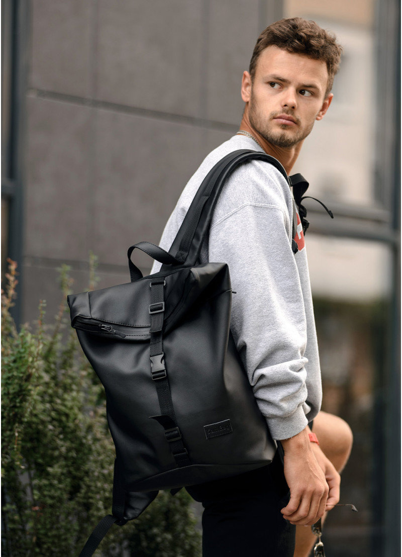 

Мужской рюкзак Sambag RollTop Kzn черный (24300001)