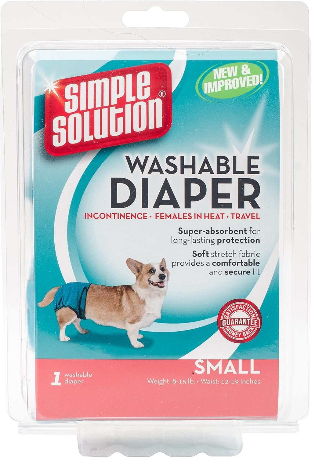 Акція на Багаторазова гігієнічна підкладка Simple Solution Ss Washable Diaper Small для тварин маленька (ss10592) від Y.UA