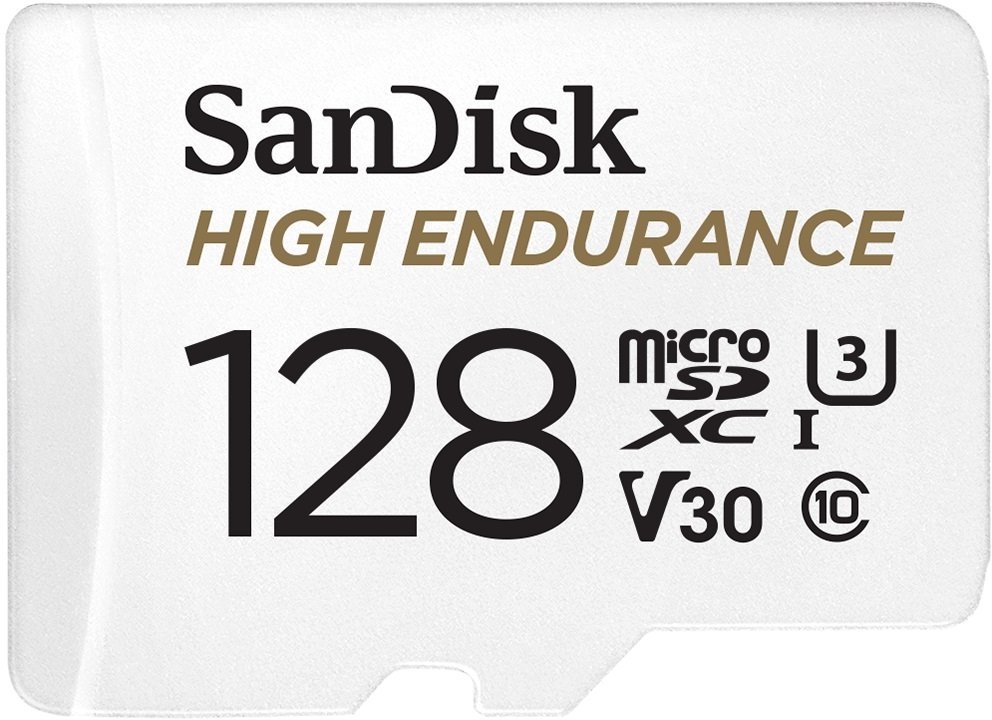 

SanDisk 128GB microSDXC Class 10 UHS-I U3 V30 High Endurance + adapter (SDSQQNR-128G-GN6IA)