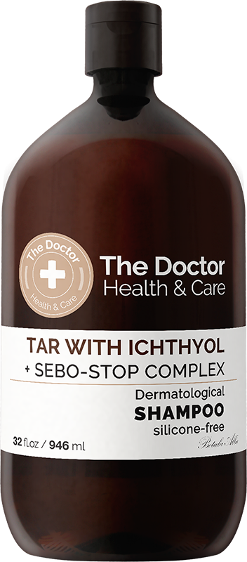 

Домашний Доктор The Doctor Health&Care Tar with Ichthyol + Sebo-Stop complex Шампунь дегтярный с ихтиолом 946 ml