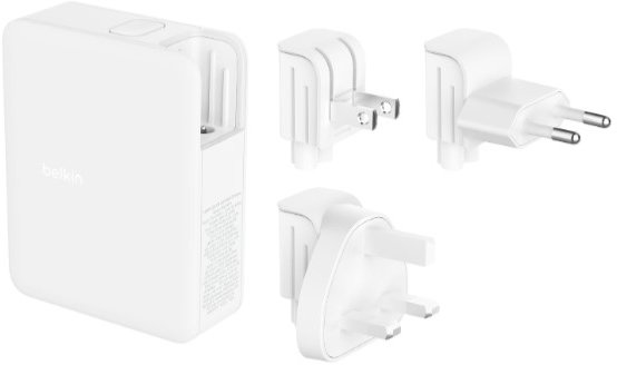 Акція на Belkin Wall Charger 3хUSB-С+USB GaN 140W White (WCH014BTWH) від Stylus