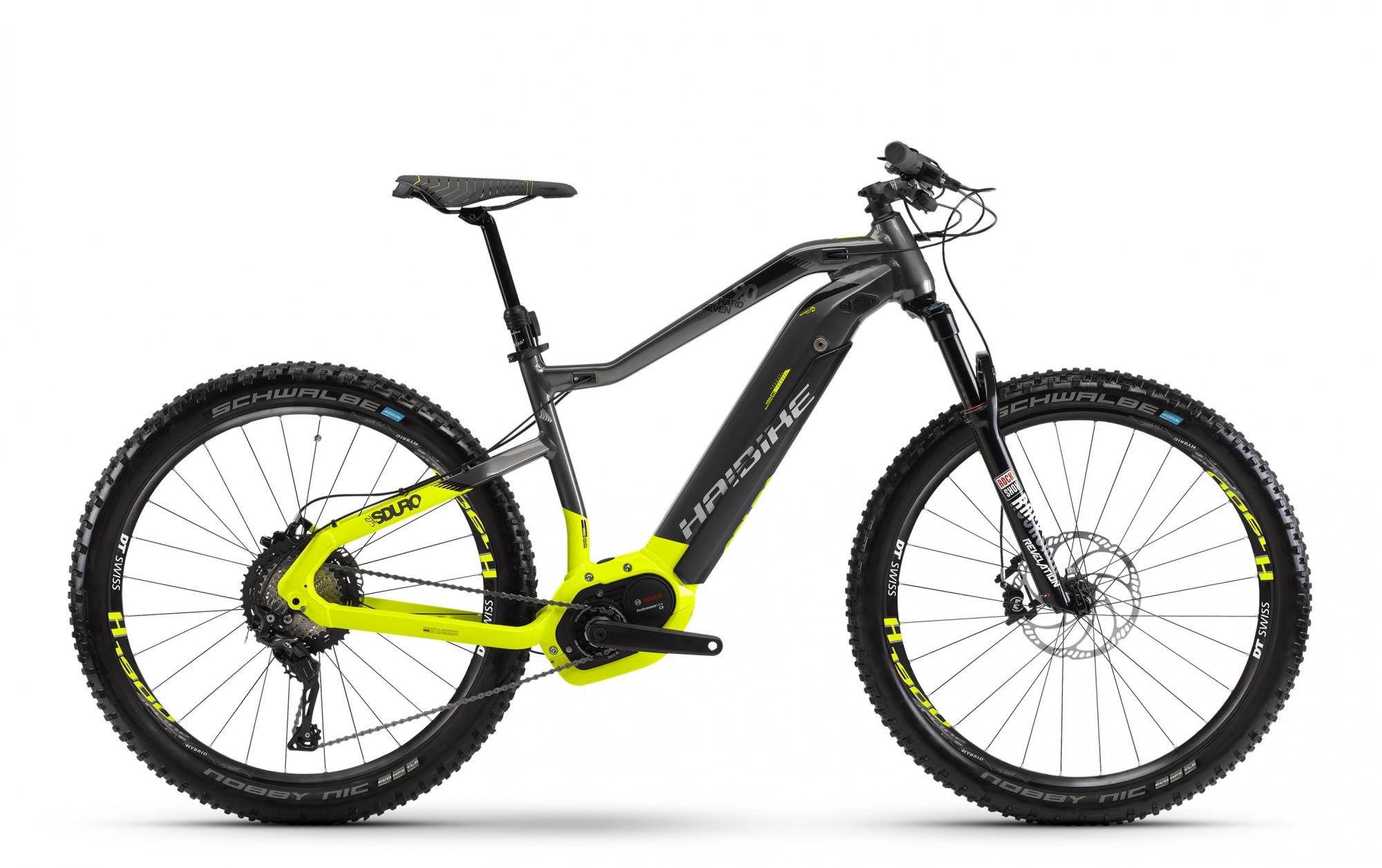 

Электровелосипед Haibike Sduro HardSeven 9.0 500Wh 27,5", рама L, титан-черно-жёлтый, 2018