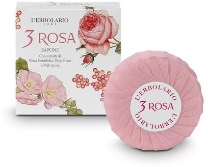 

L'Erbolario 3 Rosa Sapone Profumato Мыло для тела 100 g