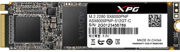 

Adata Xpg SX6000 Pro 512 Gb (ASX6000PNP-512GT-C)