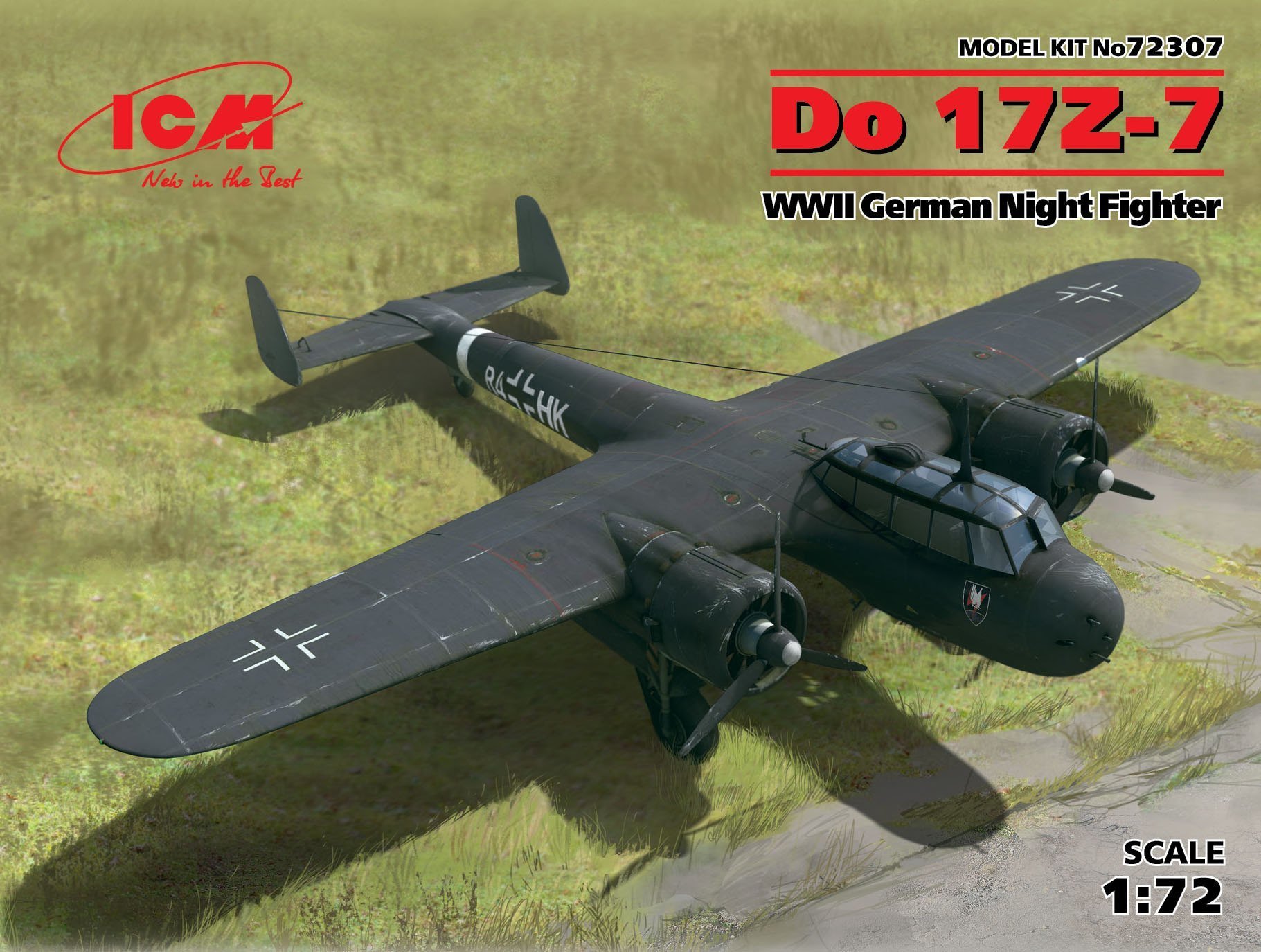 

Немецкий ночной истребитель Do 17Z-7, Wwii German Night Fighter (ICM72307)