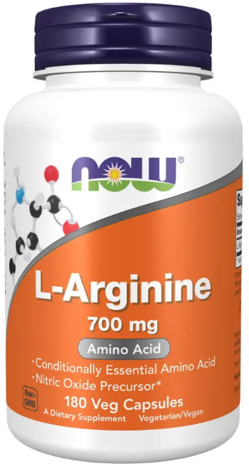 Акція на Now Foods L-arginine Аргинин 700 мг 180 вегетарианских капсул від Stylus