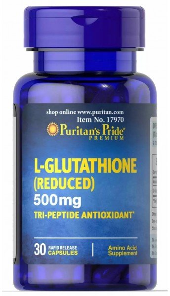 

Puritan's Pride L-Glutathione 500 mg Глутатион 30 капсул