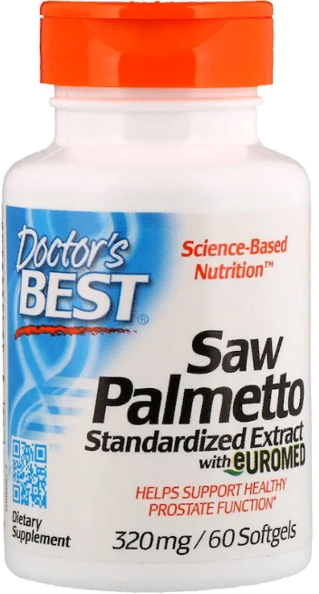 

Doctor's Best, Saw Palmetto, Standardized Extract with Euromed, 320 mg, 60 Softgels (DRB-00082)