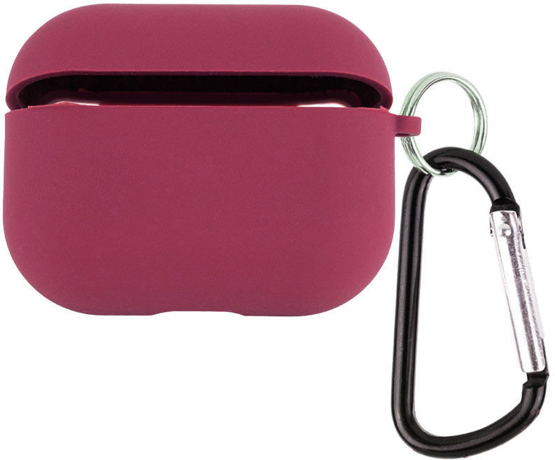 

Tpu Silicone Case з Carabiner Plum для Apple AirPods Pro 2/Pro