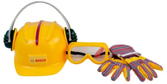 Акція на Набор детских защитных аксессуаров Bosch Klein с шлемом (8537) від Stylus