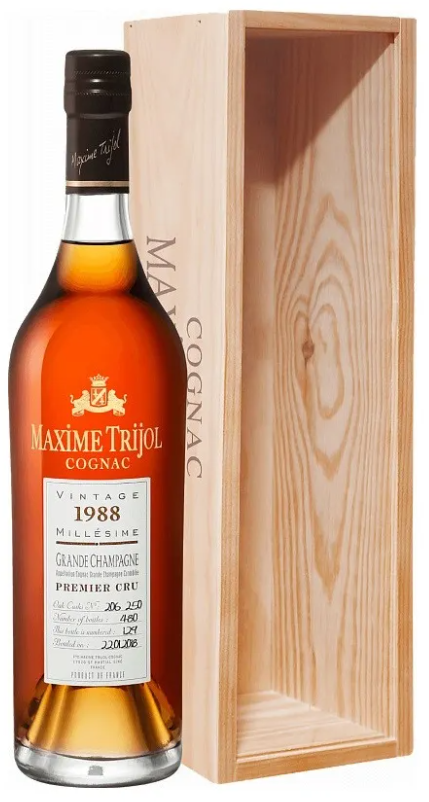 Акція на Коньяк Maxime Trijol cognac Grande Champagne Premier Cru Vintage 1988 40% (0.7 л) (MAR3544680002505) від Stylus