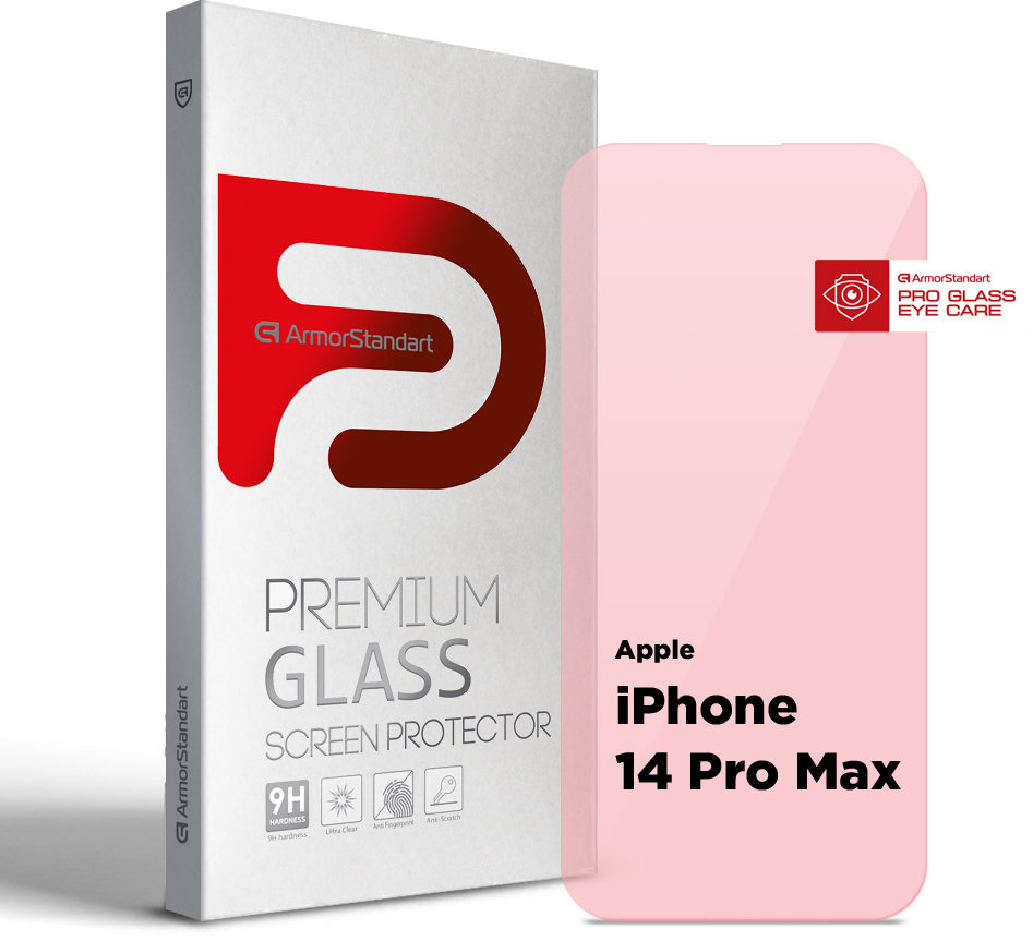 

ArmorStandart Tempered Glass Pro Eye Care для iPhone 14 Pro Max (ARM77673)