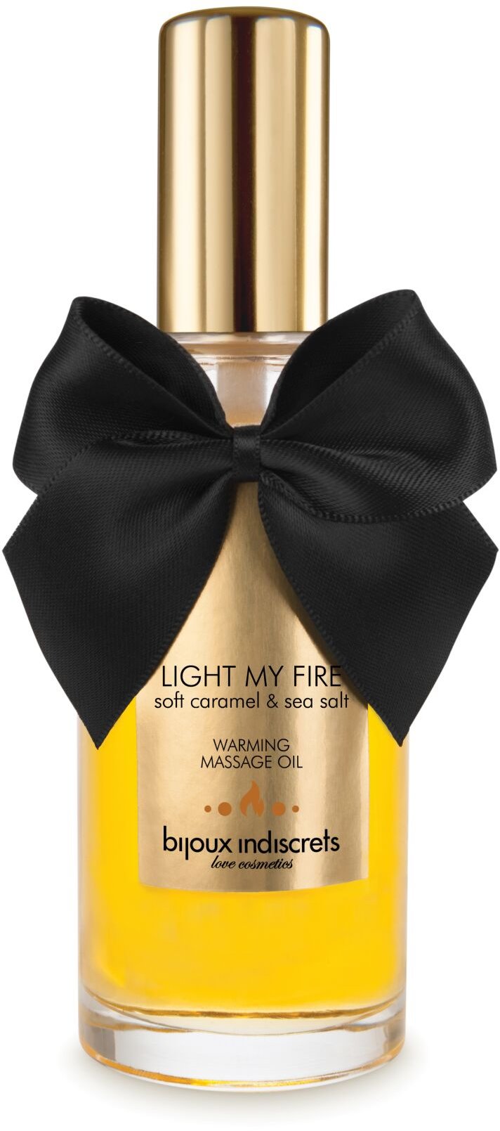 

Разогревающее масло Bijoux Indiscrets Light my Fire - Caramel&Sea salt