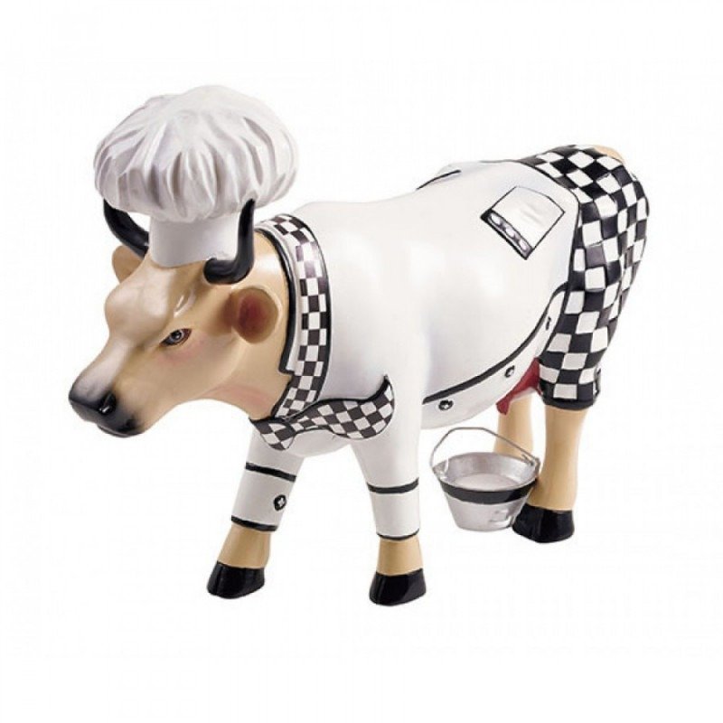 Акція на Коллекционная статуэтка Cow Parade Chef Cow корова Size M 16х5х11см (47790) від Stylus