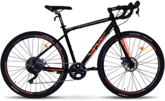 Акція на Велосипед Vnc 2023' 28" PrimeRacer A7 V51A7-2849-BO 19.5"/49см (1926) black (shiny)/orange (matt) від Stylus