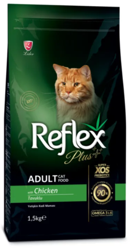 

Сухой корм Reflex Plus для котов с курицей 1.5 кг (RFX-303)