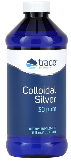 Акція на Trace Minerals Colloidal Silver 30 Ppm Коллоидное серебро 473 мл від Stylus