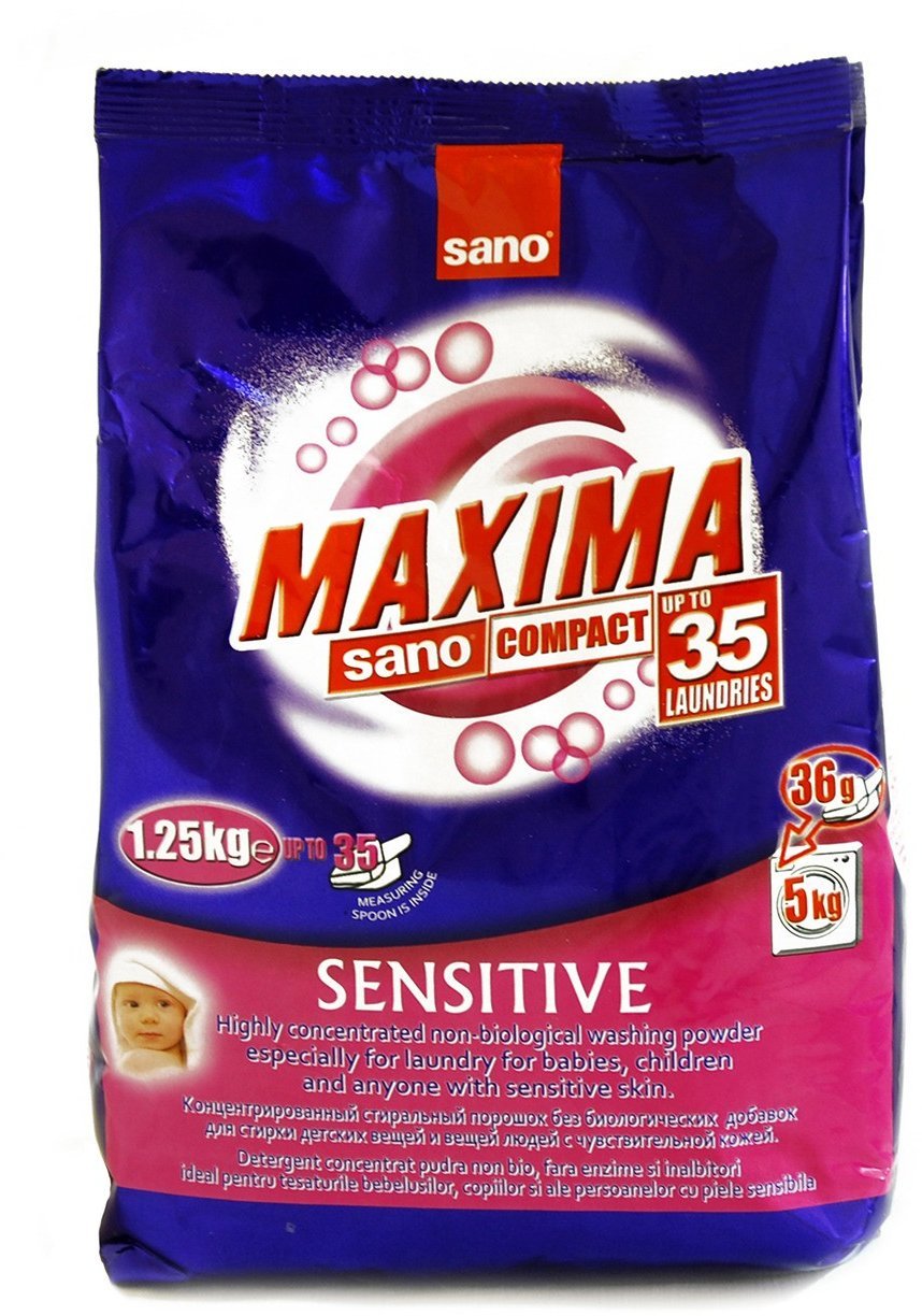 

Стиральный порошок Sano Maxima Sensitive 1.25 кг