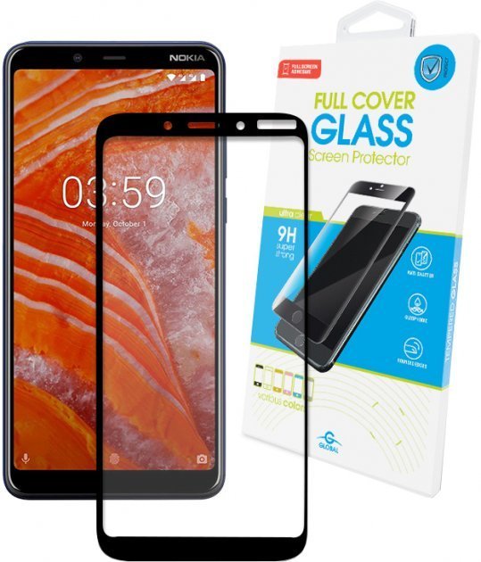 

Global Tempered Glass Full Glue Black for Nokia 3.1 Plus