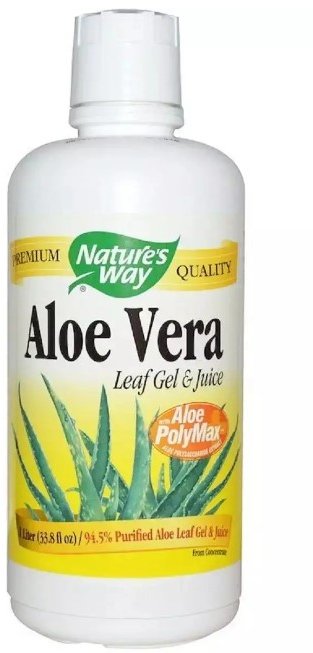 

Nature's Way Aloe Vera Leaf Gel & Juice Алоэ вера листовой гель и сок 1000 мл