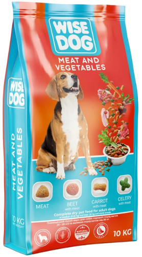 Акція на Сухой корм Wise Dog Meat and vegetables Мясо и овощи для собак средних пород 10 кг (4820111141579) від Stylus