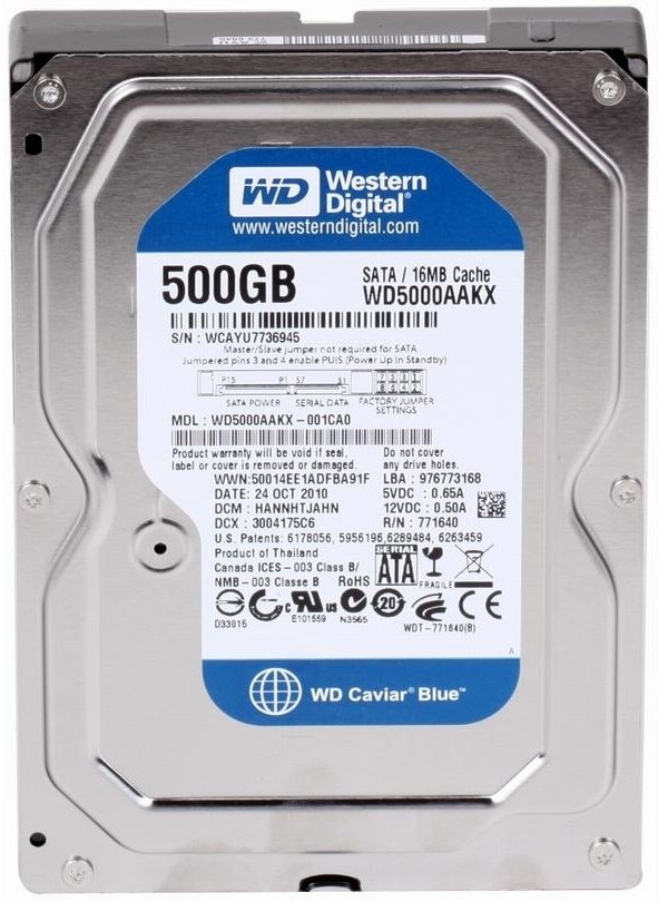 

Wd Blue 500GB (WD5000AAKX) Rb