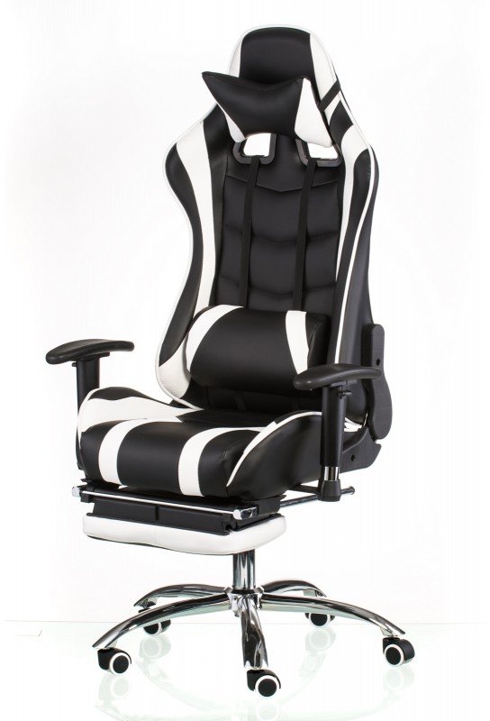 

Special4You ExtremeRace black/white with footrest (E4732)